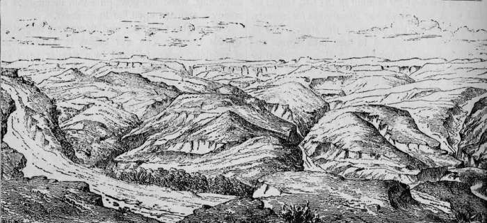 Framed Print : Magdala, and the Valley of the Bashilo, c1880 Framed Print : Magdala, and the Valley of the Bashilo, c1880