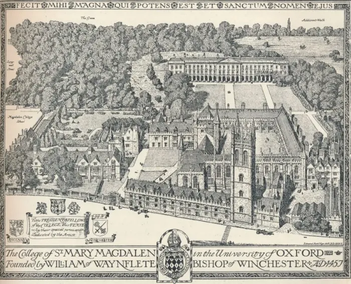 Framed Print : Magdalen College, Oxford, 1905. Artist: Edmund Hort New