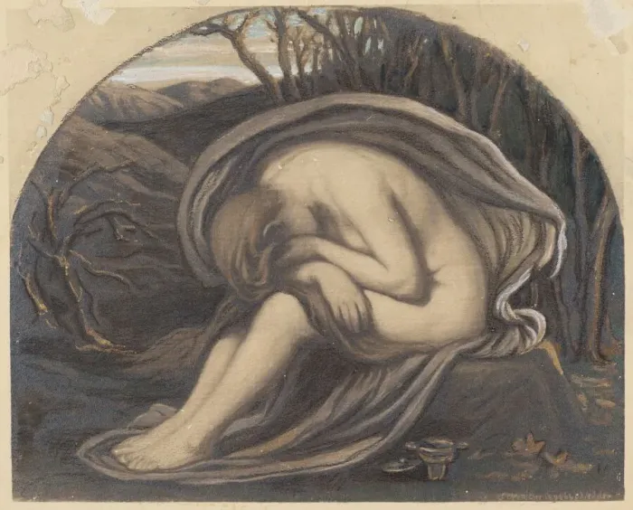 Framed Print : The Magdalene, c. 1884. Creator: Elihu Vedder Framed Print : The Magdalene, c. 1884. Creator: Elihu Vedder