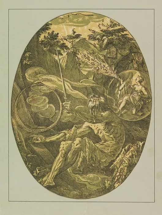 Framed Print : The Magician (Cave of Eternity), ca 1594. Creator: Goltzius, Hendrick (1558-1617) Framed Print : The Magician (Cave of Eternity), ca 1594. Creator: Goltzius, Hendrick (1558-1617)