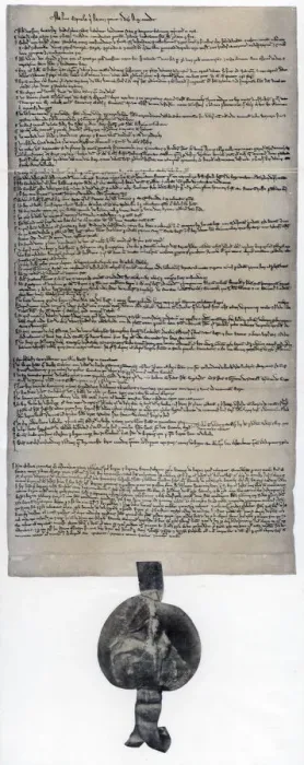Framed Print : Magna Carta, English charter originally issued in 1215