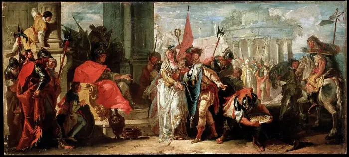 Framed Print : The Magnanimity of Scipio Africanus, c1727-1769. Artist: Francesco Fontebasso Framed Print : The Magnanimity of Scipio Africanus, c1727-1769. Artist: Francesco Fontebasso