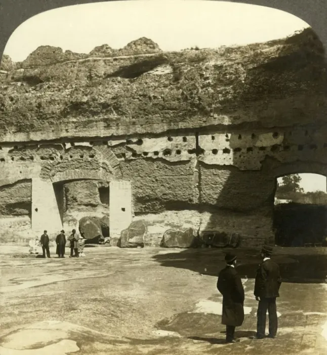 Framed Print : Magnificent peristyle of the Baths of Caracalla (east), Rome, Italy, c1909. Creator: Unknown Framed Print : Magnificent peristyle of the Baths of Caracalla (east), Rome, Italy, c1909. Creator: Unknown
