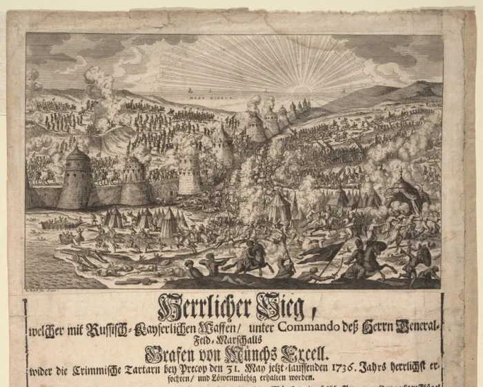 Framed Print : Magnificent victory of the Russian army at Perekop on May 20, 1736, 1736. Artist: Baeck, Elias (1679-1747) Framed Print : Magnificent victory of the Russian army at Perekop on May 20, 1736, 1736. Artist: Baeck, Elias (1679-1747)