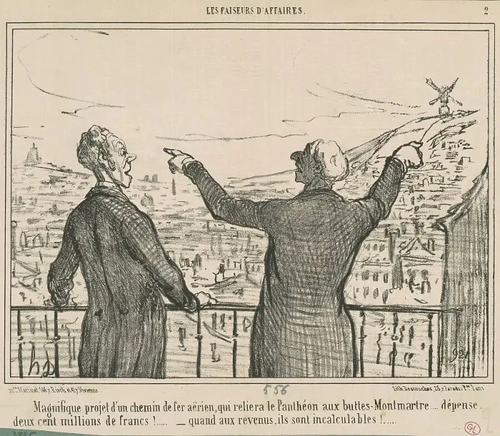 Framed Print : Magnifique projet... 19th century. Creator: Honore Daumier Framed Print : Magnifique projet... 19th century. Creator: Honore Daumier
