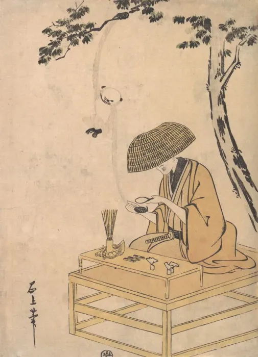 Framed Print : The Magnifying Glass, ca. 1775. Creator: Toriyama Sekien Framed Print : The Magnifying Glass, ca. 1775. Creator: Toriyama Sekien