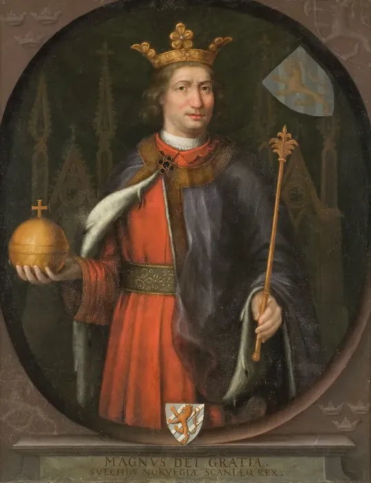 Framed Print : Magnus Eriksson King of Sweden and Norway, 1316-1374, c14th century. Creator: Anon Framed Print : Magnus Eriksson King of Sweden and Norway, 1316-1374, c14th century. Creator: Anon