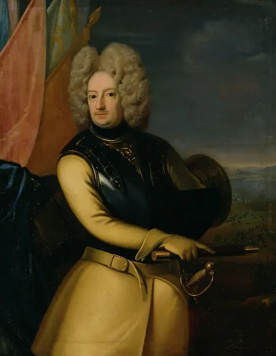 Framed Print : Magnus Stenbock, 1665-1717, count, field marshal, 1708. Creator: Georg Engelhard Schroder Framed Print : Magnus Stenbock, 1665-1717, count, field marshal, 1708. Creator: Georg Engelhard Schroder