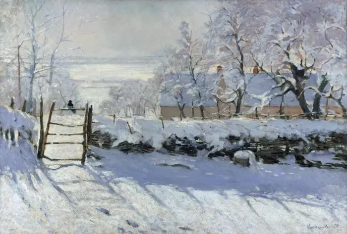Framed Print : The Magpie, 1869. Artist: Monet, Claude (1840-1926) Framed Print : The Magpie, 1869. Artist: Monet, Claude (1840-1926)