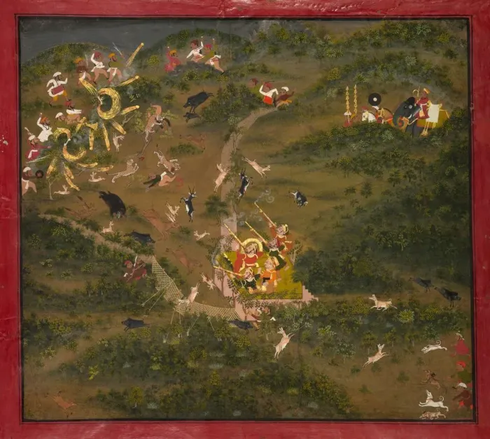 Framed Print : Maharaja Jagat Singh Hunting, 1734-1751. Creator: Unknown Framed Print : Maharaja Jagat Singh Hunting, 1734-1751. Creator: Unknown