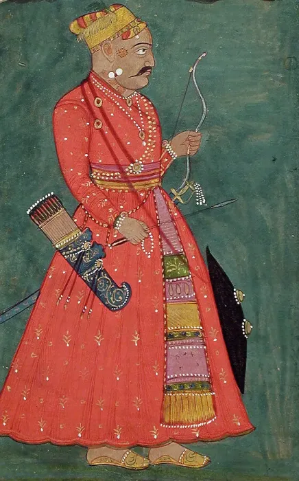 Framed Print : Maharaja Kesari Singh (Kesava Sen, 1574-1604), c1725. Creator: Unknown Framed Print : Maharaja Kesari Singh (Kesava Sen, 1574-1604), c1725. Creator: Unknown