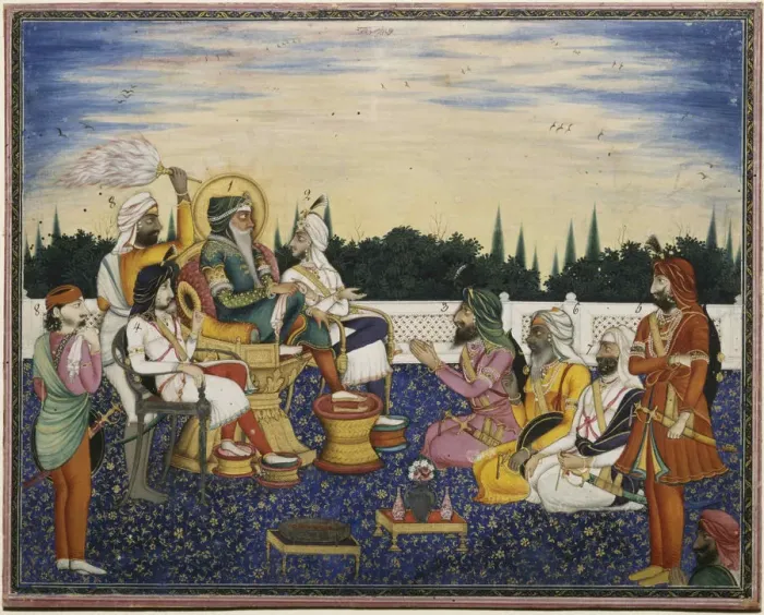 Framed Print : Maharaja Ranjit Singh, 1841. Creator: Imam Bakhsh Lahori (active 1830s-1840s) Framed Print : Maharaja Ranjit Singh, 1841. Creator: Imam Bakhsh Lahori (active 1830s-1840s)