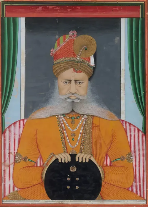 Framed Print : Maharaja Sardar Singh of Bikaner, ca. 1860-70. Creator: Chotu Framed Print : Maharaja Sardar Singh of Bikaner, ca. 1860-70. Creator: Chotu