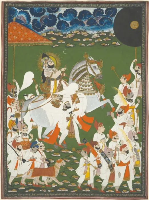 Framed Print : Maharana Bhim Singh in Procession, c. 1820. Creator: Unknown Framed Print : Maharana Bhim Singh in Procession, c. 1820. Creator: Unknown