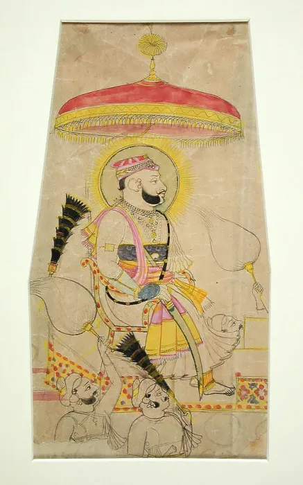 Framed Print : Maharao Ram Singh (r. 1827-1866), c1835. Creator: Unknown Framed Print : Maharao Ram Singh (r. 1827-1866), c1835. Creator: Unknown