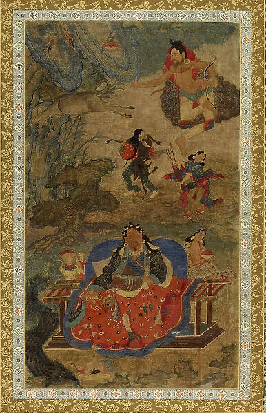 Mahasiddhas Shavaripa and Dharikapa, c1600. Creator: Unknown