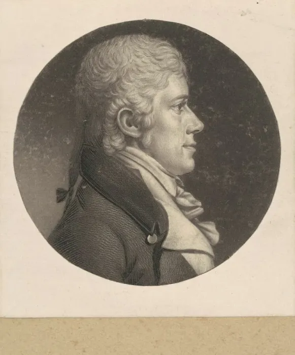 Framed Print : Mahlon Dickerson, 1802. Creator: Charles Balthazar Julien Fevret de Saint-Memin Framed Print : Mahlon Dickerson, 1802. Creator: Charles Balthazar Julien Fevret de Saint-Memin