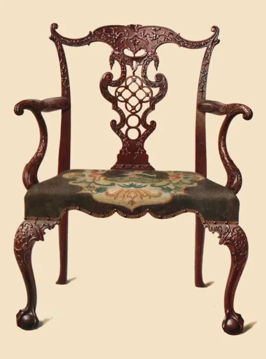 Framed Print : Mahogany chair, 1906. Artist: Shirley Slocombe Framed Print : Mahogany chair, 1906. Artist: Shirley Slocombe