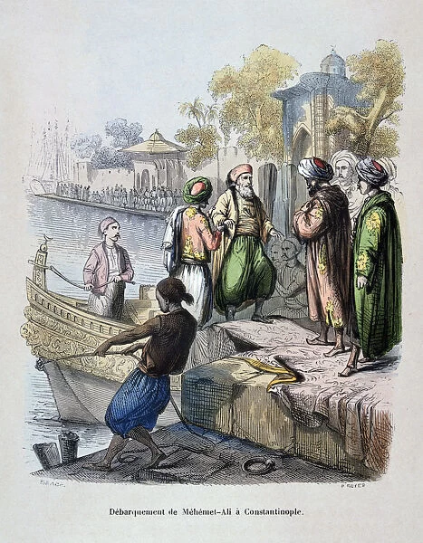Mahomet Ali Arriving in Constantinople, c1847. Artist: Jean Adolphe Beauce