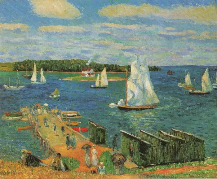 Framed Print : Mahone Bay, 1910. Artist: Glackens, William James (1870-1938) Framed Print : Mahone Bay, 1910. Artist: Glackens, William James (1870-1938)