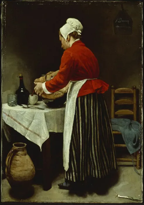 Framed Print : The Maid, c. 1875. Creator: Francois Bonvin Framed Print : The Maid, c. 1875. Creator: Francois Bonvin