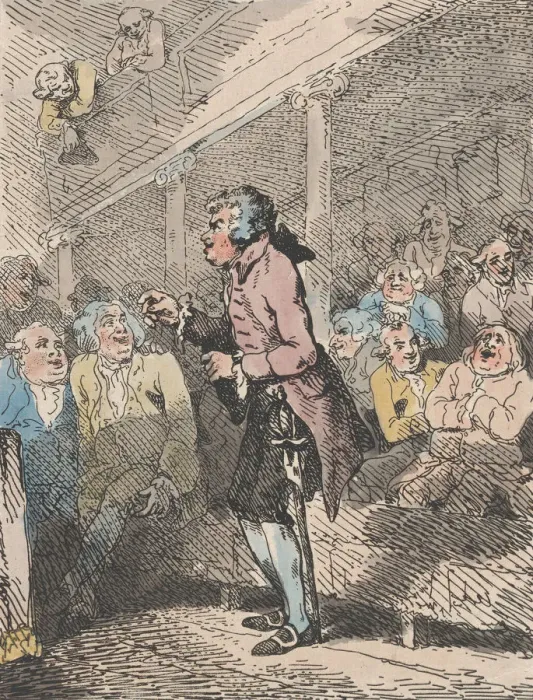 Framed Print : The Maiden Speech, October 5, 1785. October 5, 1785. Creator: Thomas Rowlandson Framed Print : The Maiden Speech, October 5, 1785. October 5, 1785. Creator: Thomas Rowlandson