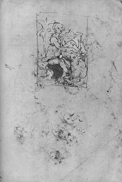Maiden with a Unicorn, c1478-1480 (1945). Artist: Leonardo da Vinci