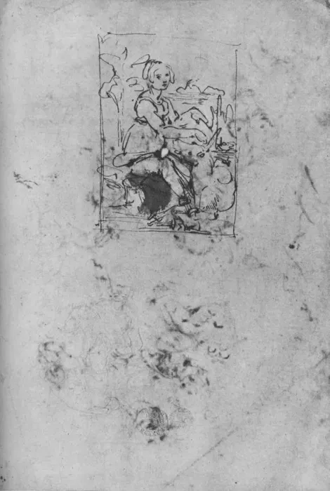 Framed Print : Maiden with a Unicorn, c1478-1480 (1945). Artist: Leonardo da Vinci Framed Print : Maiden with a Unicorn, c1478-1480 (1945). Artist: Leonardo da Vinci