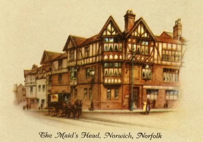 Framed Print : The Maids Head, Norwich, Norfolk, 1936. Creator: Unknown Framed Print : The Maids Head, Norwich, Norfolk, 1936. Creator: Unknown