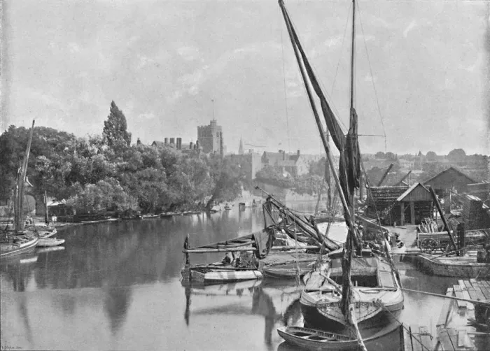 Framed Print : Maidstone, c1896. Artist: Poulton & Co Framed Print : Maidstone, c1896. Artist: Poulton & Co