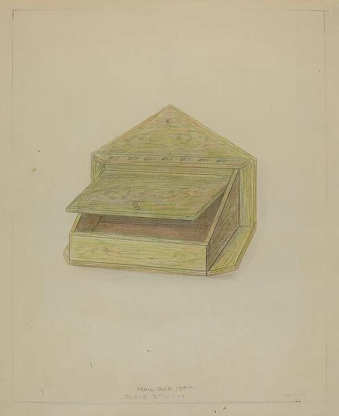 Mail Box, c. 1936. Creator: Franklin C. Moyan