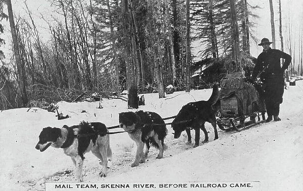 Mail team before railroad came, between c1900 and c1930. Creator: Unknown