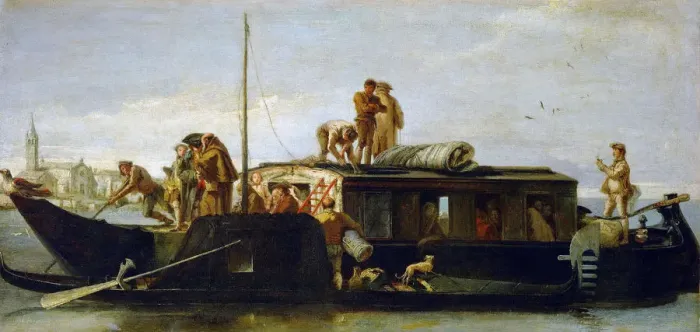 Framed Print : The Mailboat (Il Burchiello) Framed Print : The Mailboat (Il Burchiello)