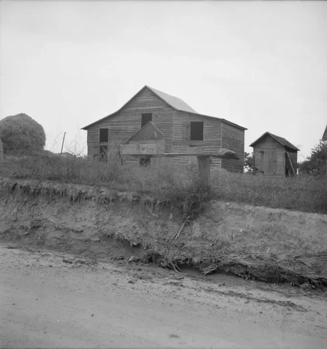 Framed Print : Mailbox and farm along country road in Person County, North Carolina, 1939. Creator: Dorothea Lange Framed Print : Mailbox and farm along country road in Person County, North Carolina, 1939. Creator: Dorothea Lange
