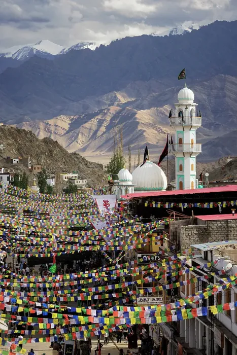 Framed Print : Main Bazaar Road, Leh, Ladakh, India, 2023. Creator: Peter Thompson Framed Print : Main Bazaar Road, Leh, Ladakh, India, 2023. Creator: Peter Thompson