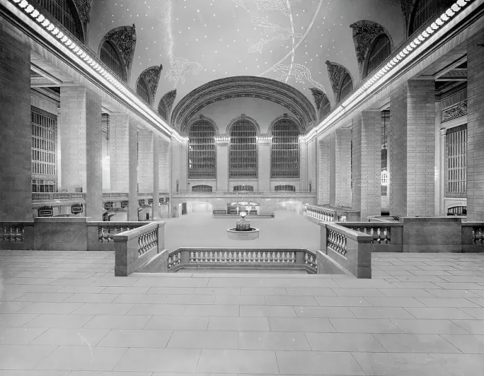 Framed Print : Main concourse, Grand Central Terminal, N.Y. Central Lines, New York, between 1903 and 1920. Creator: Unknown Framed Print : Main concourse, Grand Central Terminal, N.Y. Central Lines, New York, between 1903 and 1920. Creator: Unknown