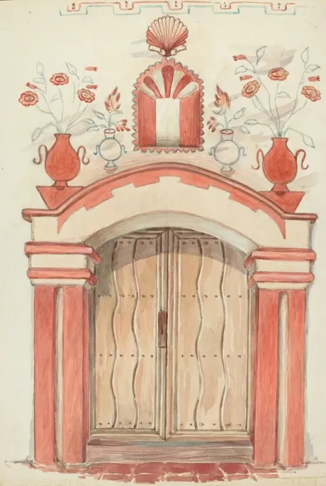 Framed Print : Main Doorway and Arch, 1935 / 1942. Creator: Robert W. R. Taylor Framed Print : Main Doorway and Arch, 1935 / 1942. Creator: Robert W. R. Taylor