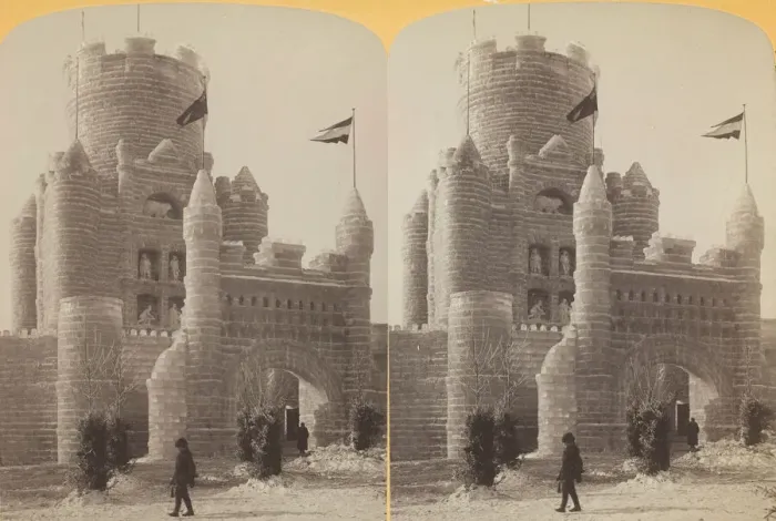 Framed Print : Main entrance and central tower of Palace, 1886 / 88. Creator: Henry Hamilton Bennett Framed Print : Main entrance and central tower of Palace, 1886 / 88. Creator: Henry Hamilton Bennett