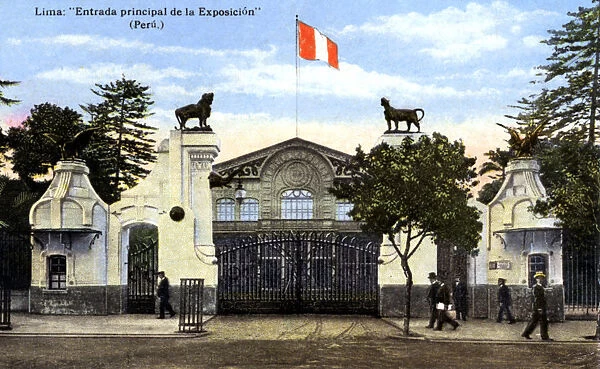 The Main Entrance to the Exhibition, Lima, Peru, c1900s