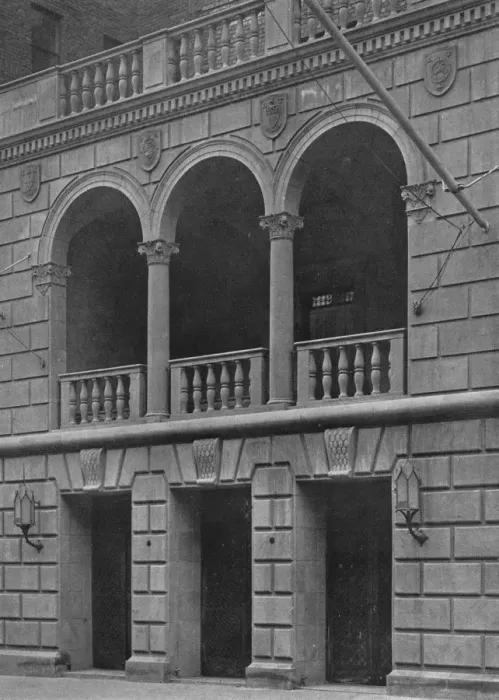 Framed Print : Main entrance of the Fraternity Clubs Building, New York City, 1924 Framed Print : Main entrance of the Fraternity Clubs Building, New York City, 1924
