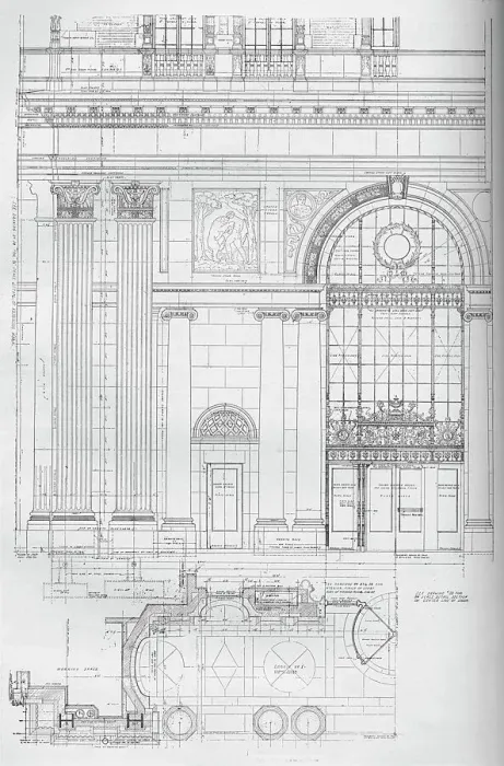 Framed Print : Detail of main entrance, Los Angeles Biltmore Hotel, Los Angeles, California, 1923 Framed Print : Detail of main entrance, Los Angeles Biltmore Hotel, Los Angeles, California, 1923