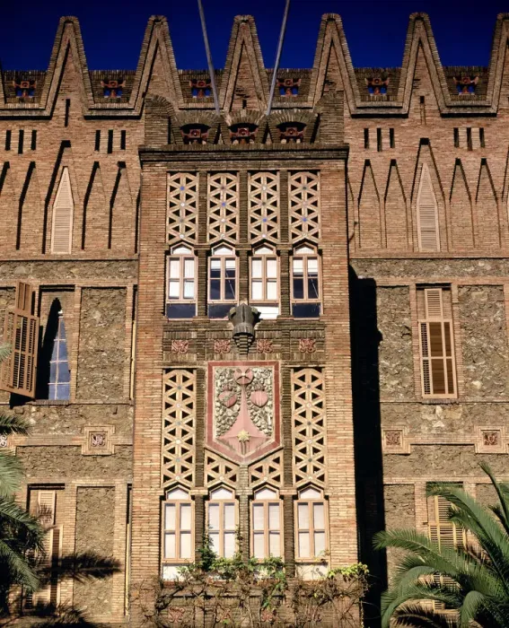 Framed Print : Detail of the main facade of the College of St Framed Print : Detail of the main facade of the College of St