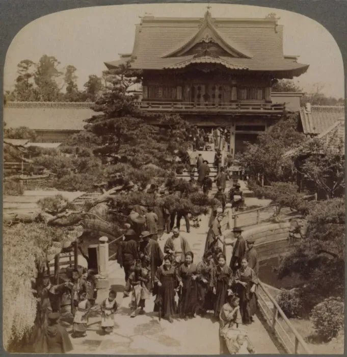 Framed Print : Main gateaway to Shinto Temple, Kameido, Tokyo, Japan, 1904 Framed Print : Main gateaway to Shinto Temple, Kameido, Tokyo, Japan, 1904
