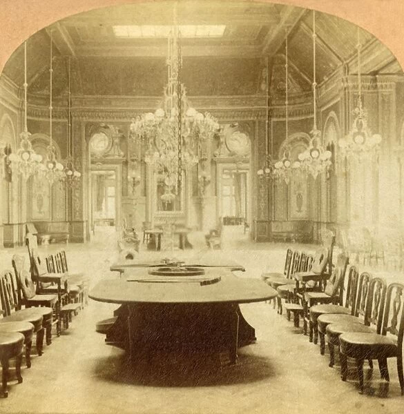 The Main Hall in Gambling House at Monte Carlo, 1897. Creator: BW Kilburn