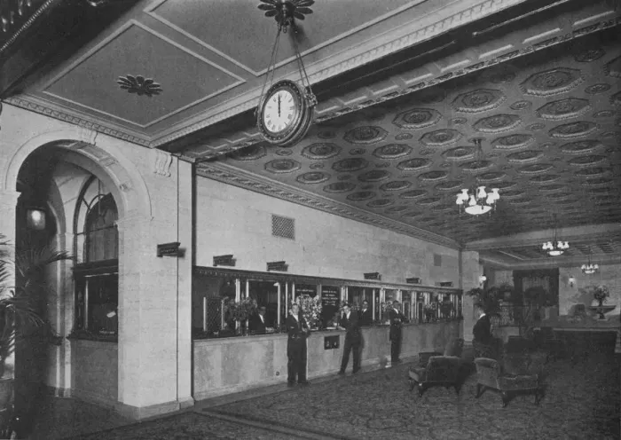 Framed Print : Main office adjoining the entrance lobby, Roosevelt Hotel, New York City, 1924 Framed Print : Main office adjoining the entrance lobby, Roosevelt Hotel, New York City, 1924