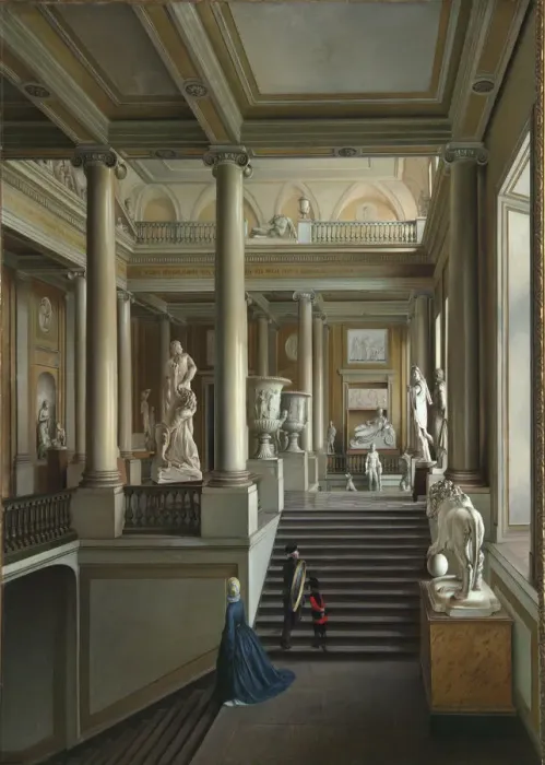 Framed Print : Main staircase of Fine Arts Academy in St. Petersburg, 1830 Framed Print : Main staircase of Fine Arts Academy in St. Petersburg, 1830