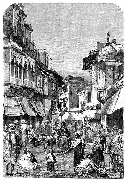 The Main Street of Agra, 1858. Creator: Unknown