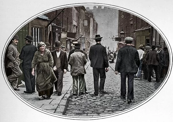 Main street of the Italian community, Clerkenwell, London, c1900 (1901)