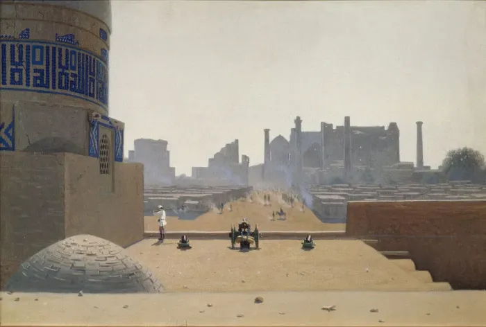 Framed Print : Main street in Samarkand early in the morning, 1869-1870. Artist: Vereshchagin, Vasili Vasilyevich (1842-1904) Framed Print : Main street in Samarkand early in the morning, 1869-1870. Artist: Vereshchagin, Vasili Vasilyevich (1842-1904)
