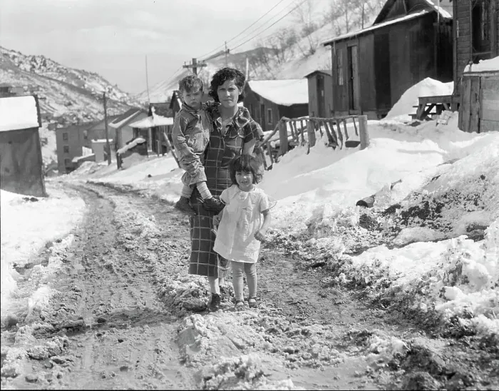 Framed Print : Main street, Utah coal town, Consumers, near Price, Utah, 1936. Creator: Dorothea Lange Framed Print : Main street, Utah coal town, Consumers, near Price, Utah, 1936. Creator: Dorothea Lange